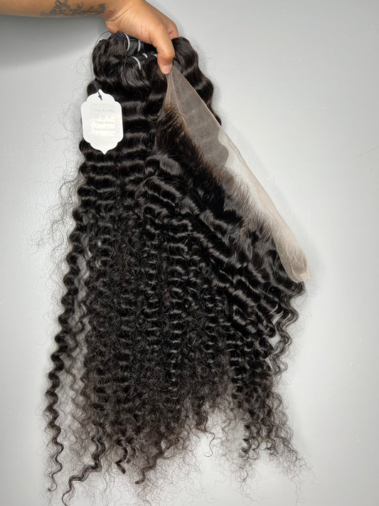 3 Bundles w/ Matching 13x4 Lace Frontal